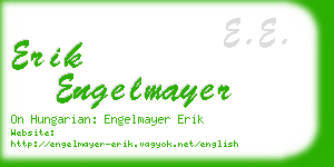 erik engelmayer business card